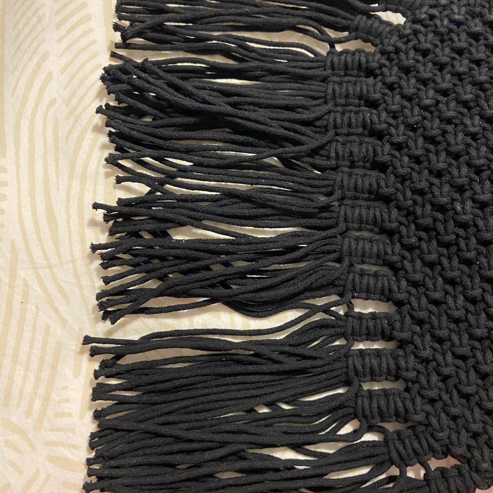 Danielle Nicole Black Fringe Bag - Picture 6 of 7